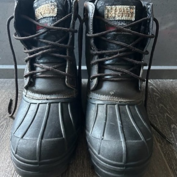 Mens Rugged Exposure Blizzard Thinsulate Leather Upper Duck Boots Size 10 - Picture 4 of 9